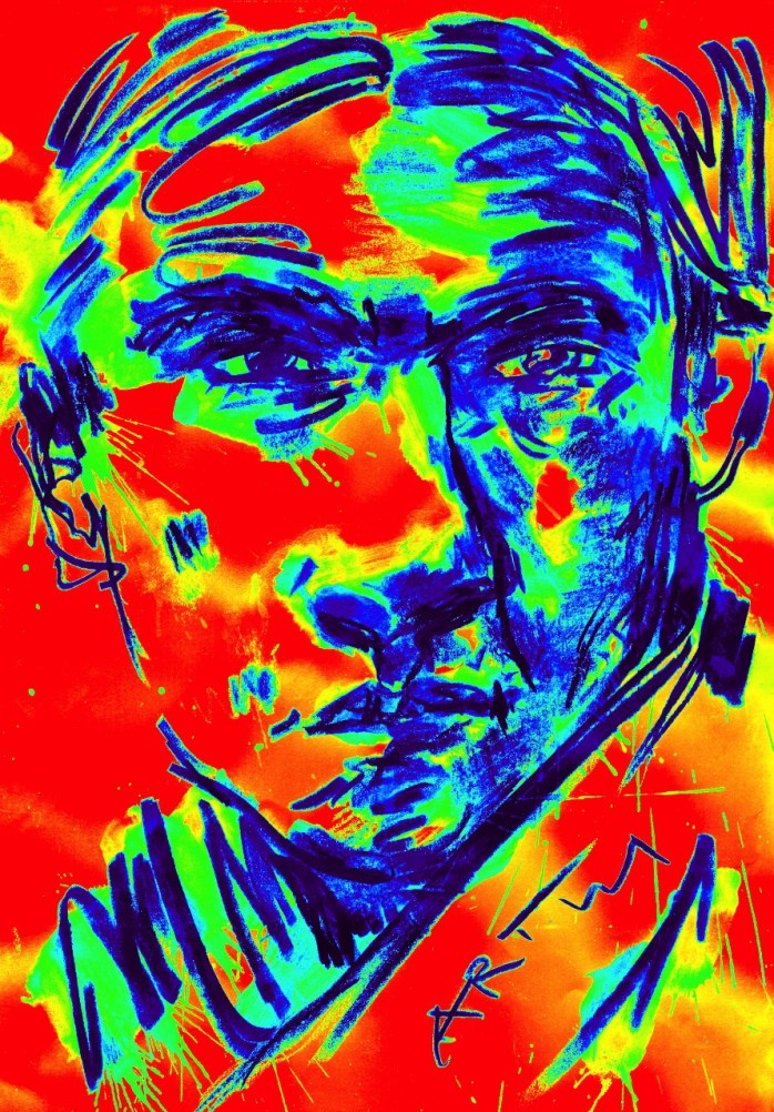 Am 3. November 1914 starb »von eigener Hand gefällt« (Else Lasker-Schüler) in Krakau der Dichter Georg Trakl. Zeichnung: ARTus