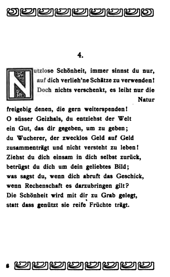 SHAKESPEARES SONETTE. ÜBERSETZT VON MAX JOSEF WOLFF. BERLIN: B. BEHR, 1903
