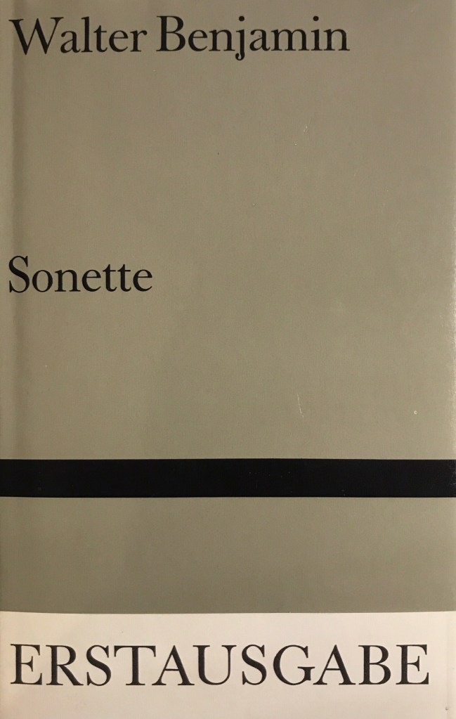 Walter Benjamin Sonette