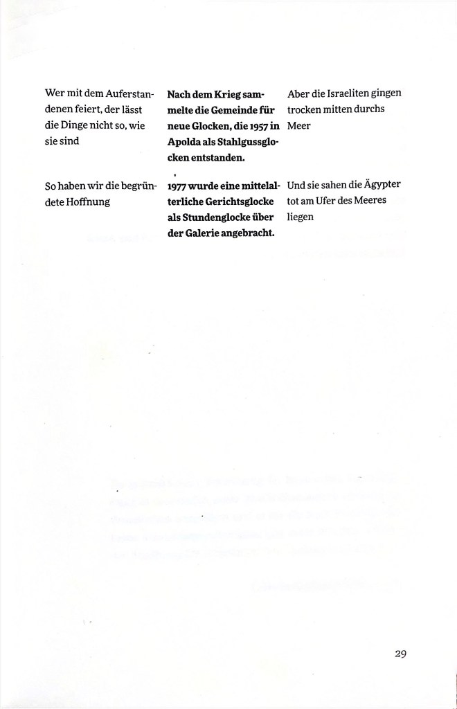Text page from the book 'Slata Roschal, Ich brauche einen Waffenschein' containing excerpts of poems in German, with lines discussing themes of war, hope, and historical references.